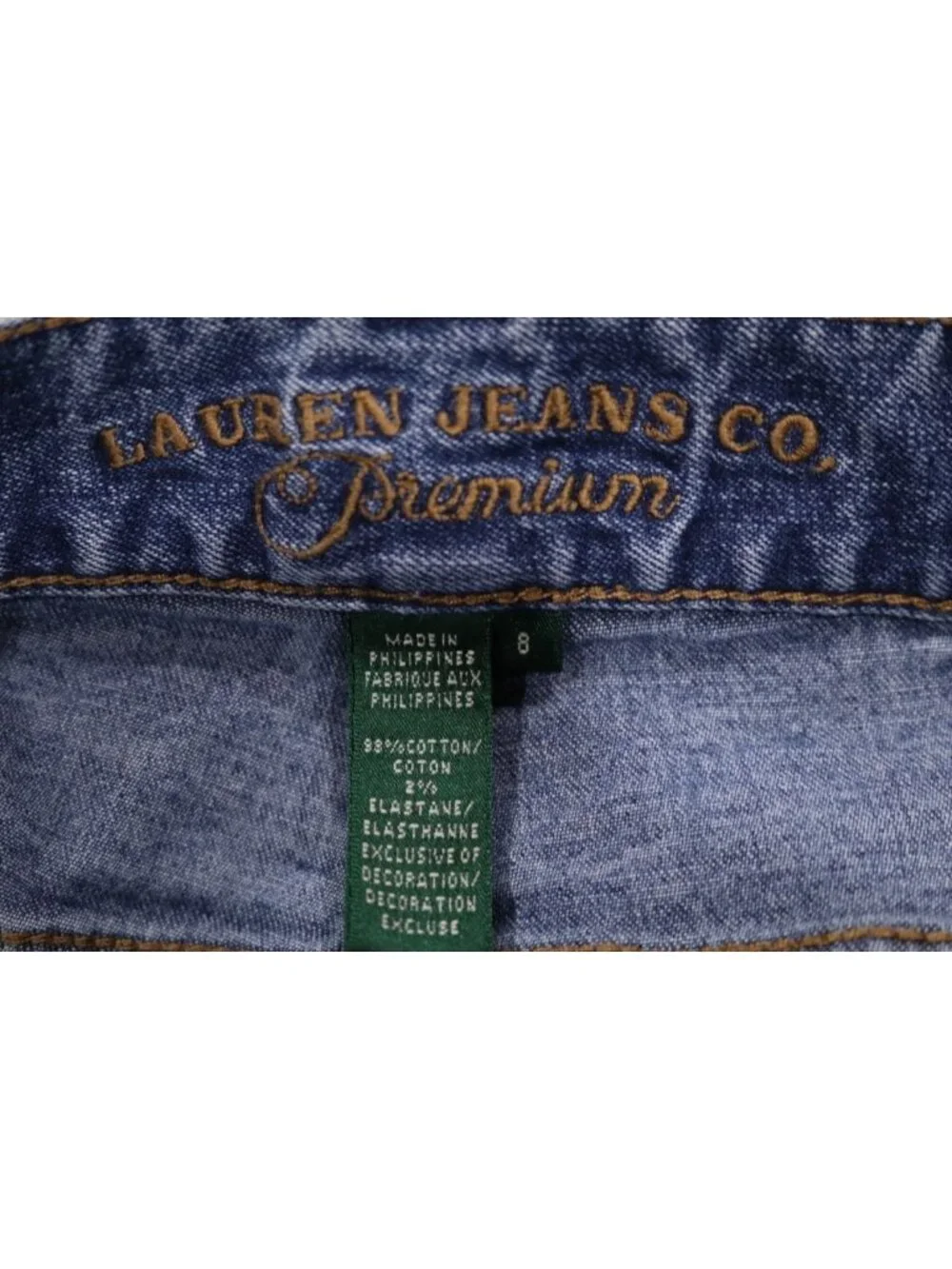 Y2K Ralph Lauren Polo Jeans Womens 8 Skater Gunge Indie Straight Leg Denim VTG - Picture 11 of 12